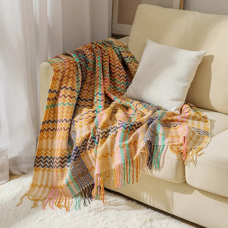 ColorDrift Throw – Limited Edition Stripe Blanket
