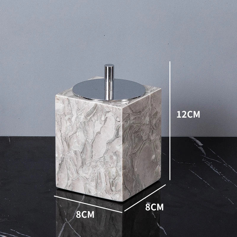 VerdantStone Natural Marble Bathroom Set
