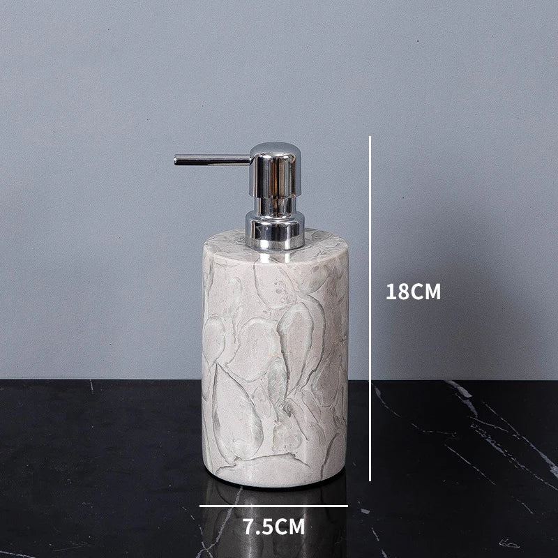 VerdantStone Natural Marble Bathroom Set