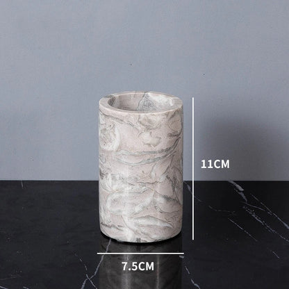 VerdantStone Natural Marble Bathroom Set