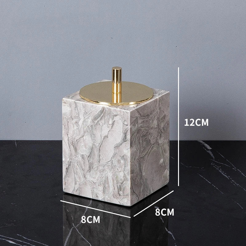 VerdantStone Natural Marble Bathroom Set