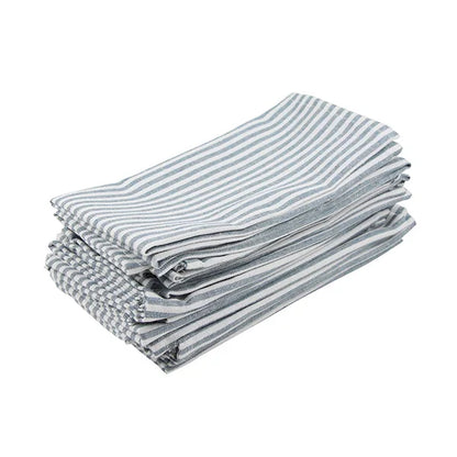 LinoStripe – Linen-Blend Napkin Set (12 pcs | 30 x 40 cm)