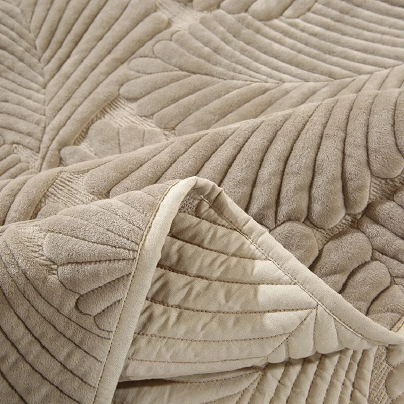 LuxeVel™ 3-Piece Embroidered Velvet Bedspread Set