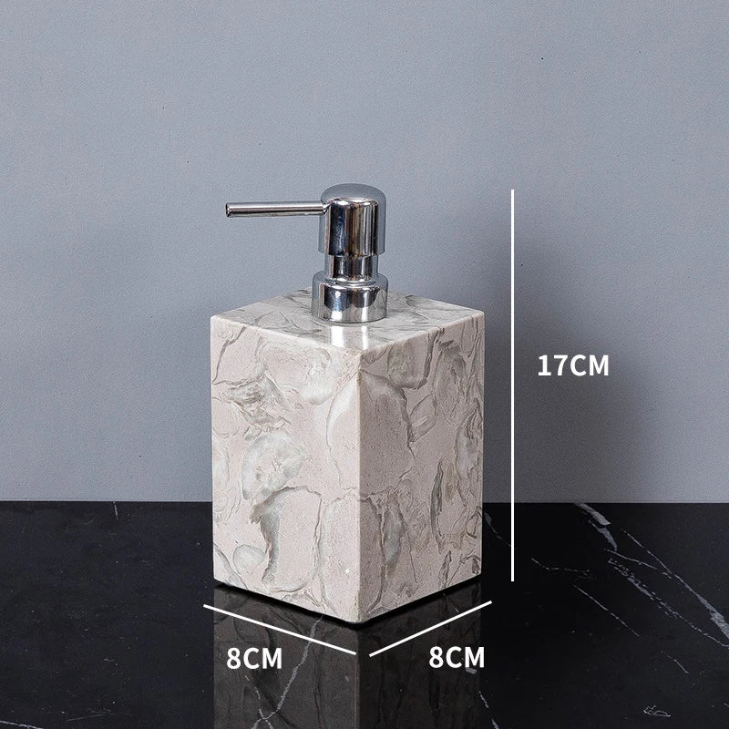VerdantStone Natural Marble Bathroom Set