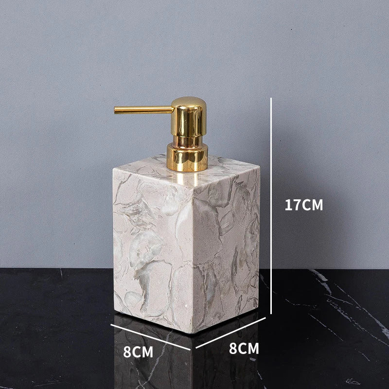 VerdantStone Natural Marble Bathroom Set