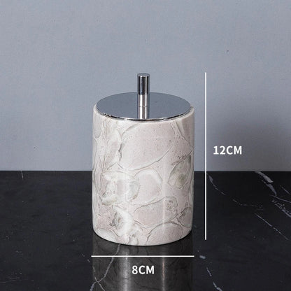 VerdantStone Natural Marble Bathroom Set