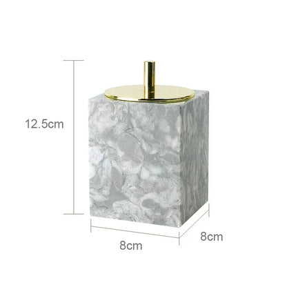 PureStone Marble Bathroom Accessories Set
