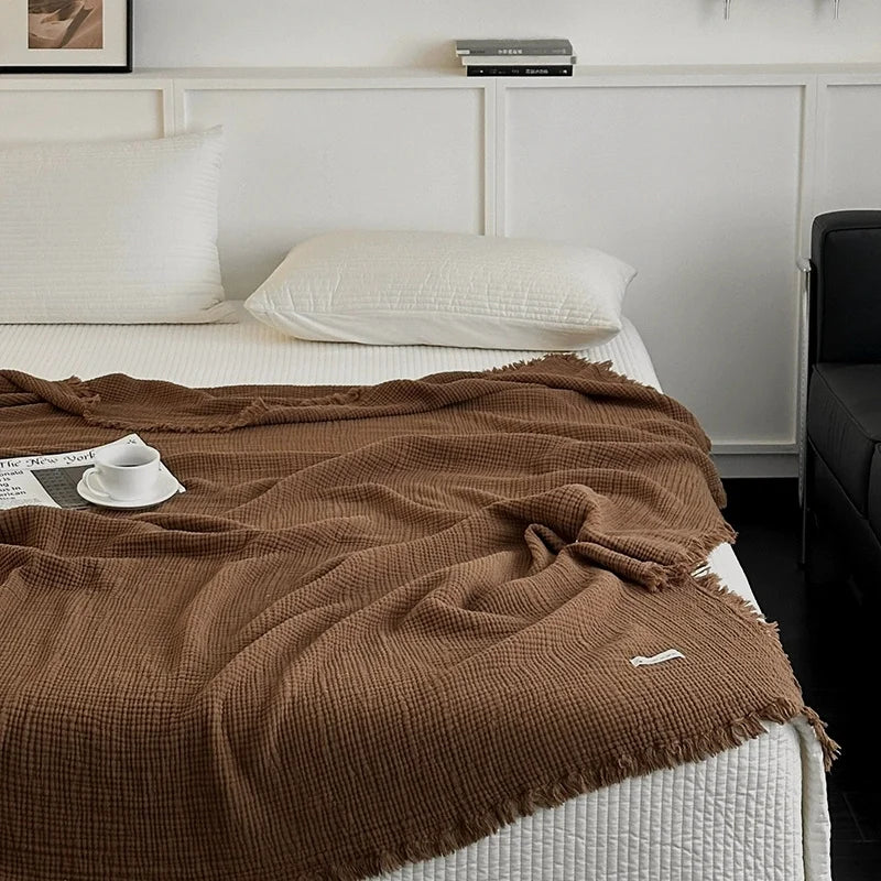 CottonTass™ Natural Cotton Throw Blanket
