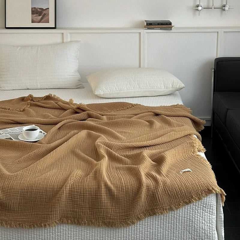 CottonTass™ Natural Cotton Throw Blanket