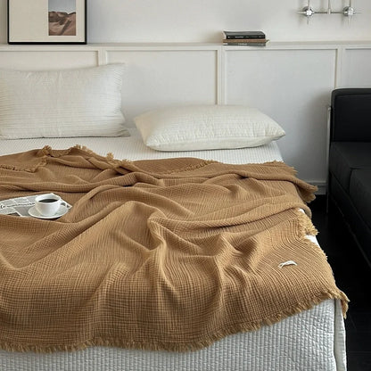 CottonTass™ Natural Cotton Throw Blanket