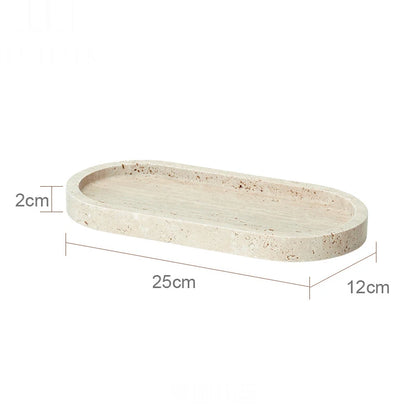 TerraStone Beige Travertine Bathroom Accessories Set