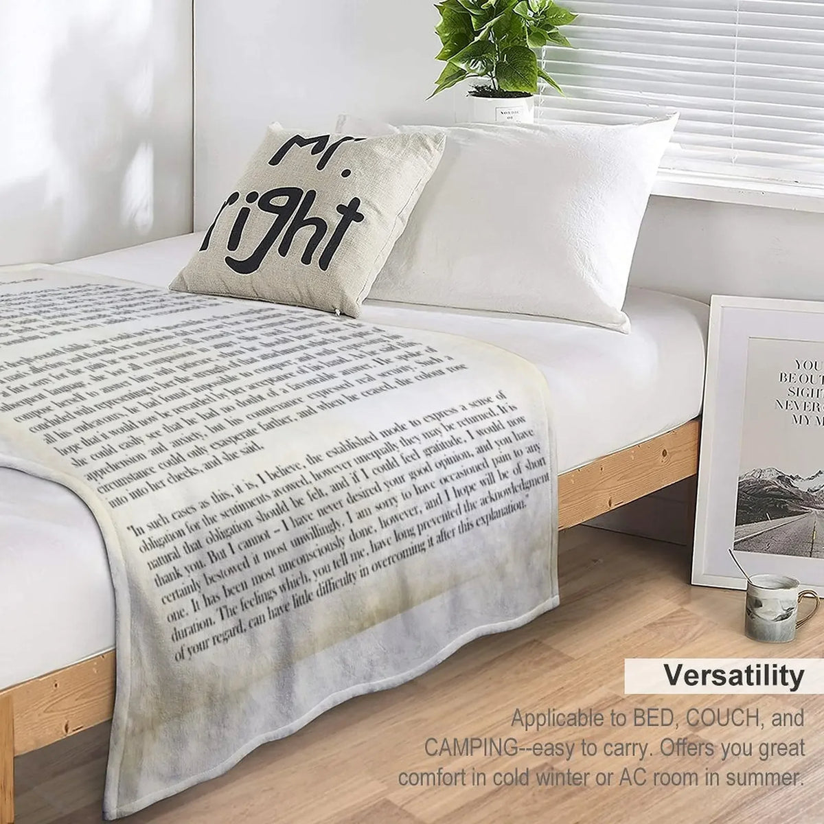 Premium Bride and Prejudice Flannel Blanket