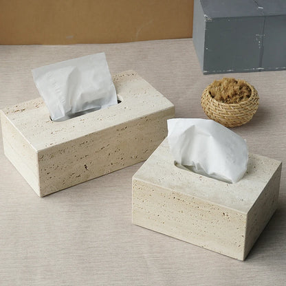 TerraStone Beige Travertine Bathroom Accessories Set