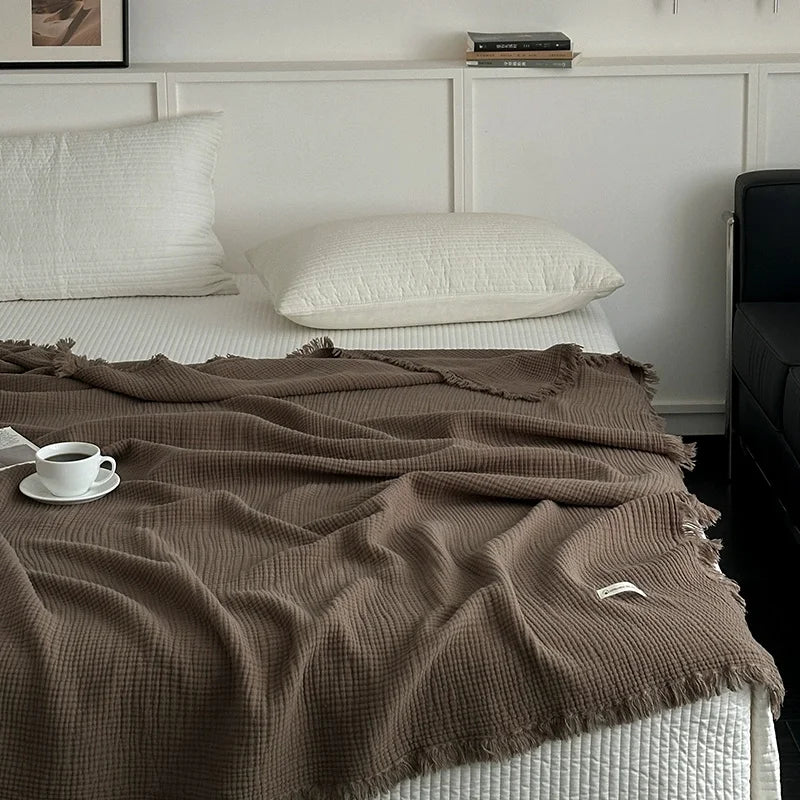 CottonTass™ Natural Cotton Throw Blanket