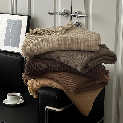 CottonTass™ Natural Cotton Throw Blanket