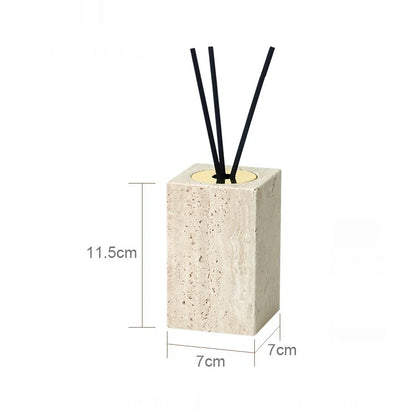 TerraStone Beige Travertine Bathroom Accessories Set