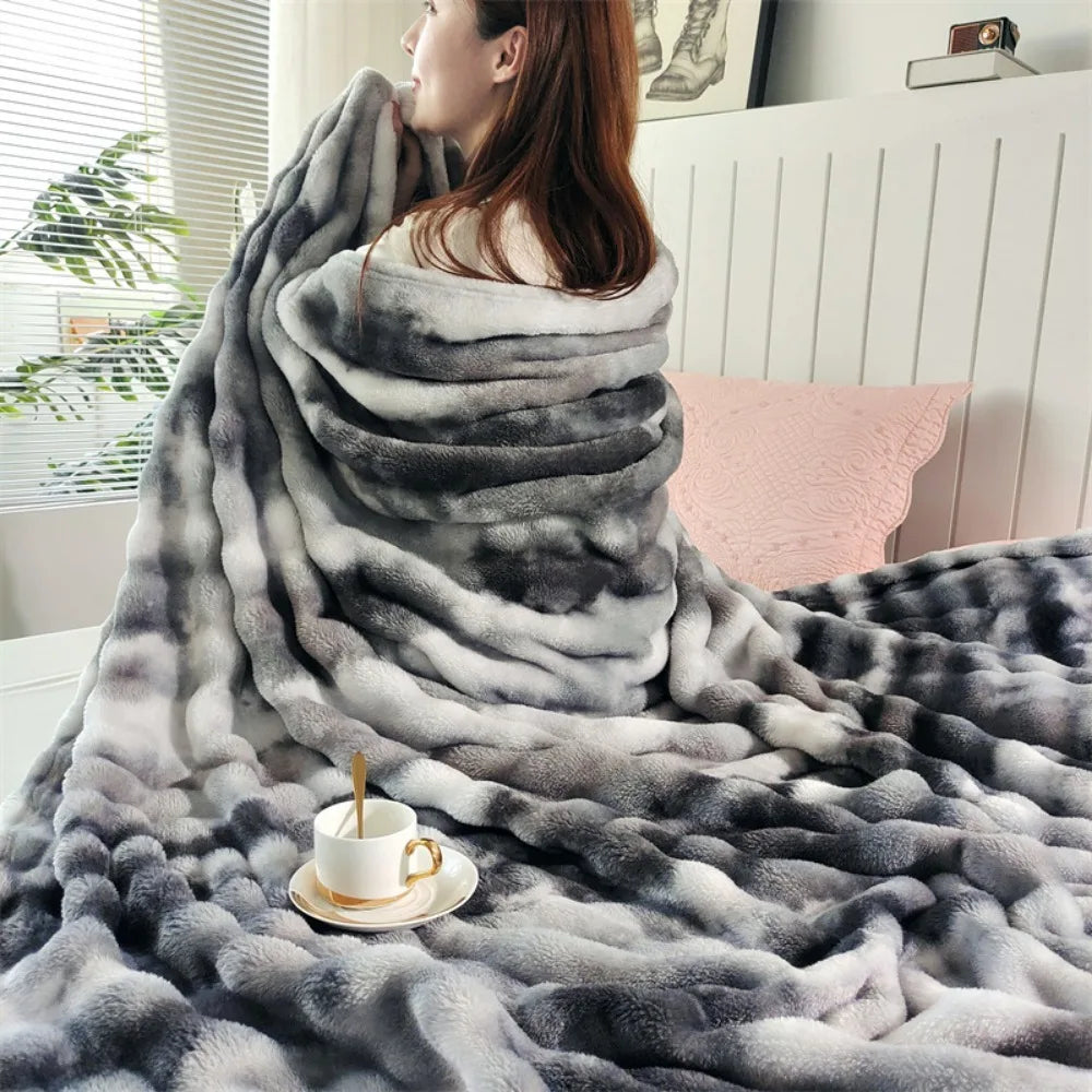 OmbreLuxe Faux Fur Throw – Dreamcatcher Limited Edition