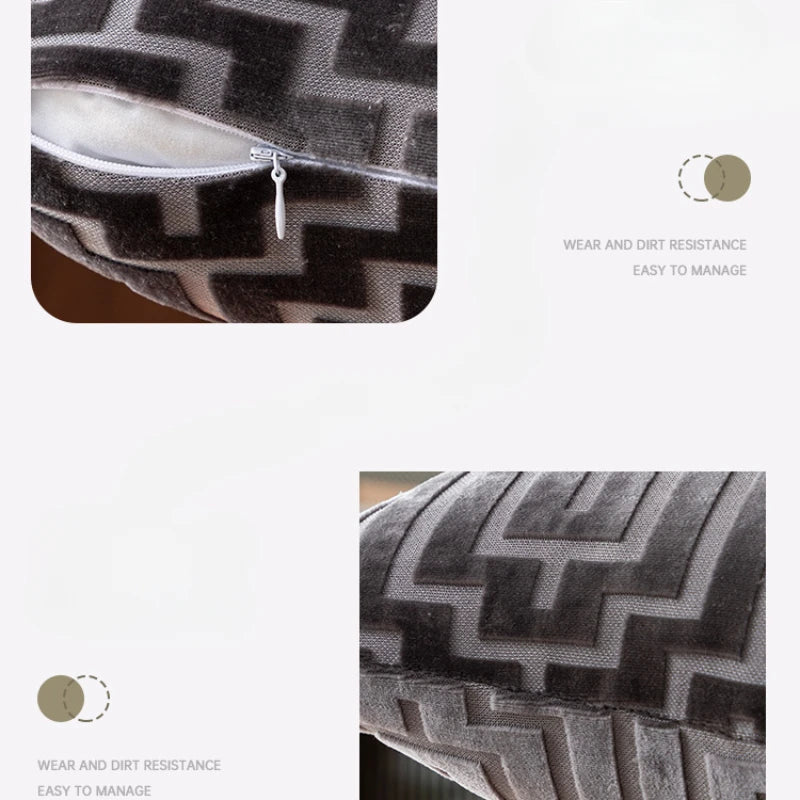 Aurora Velvet Geometric Pillowcase