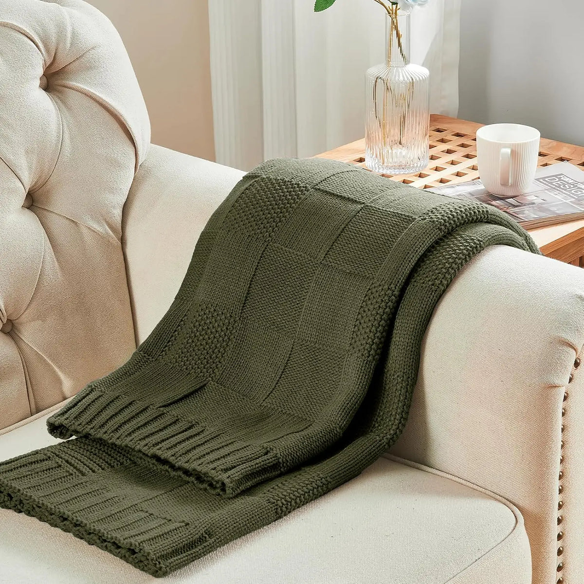 CheckLoom Luxe Knit Throw