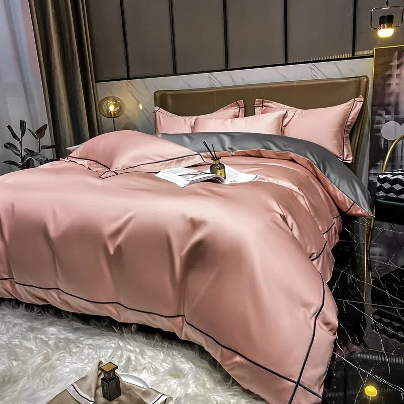 NileWeave™ 100% Egyptian Cotton Embroidered Bedding Set – 500TC Luxury Hotel Collection"