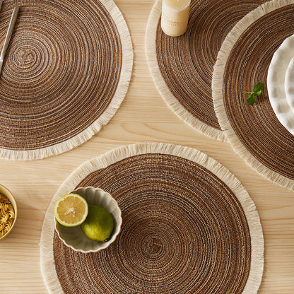 FRINGE™ Eco-Friendly Round Placemats