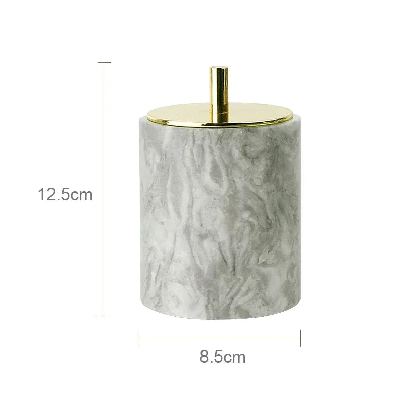 PureStone Marble Bathroom Accessories Set