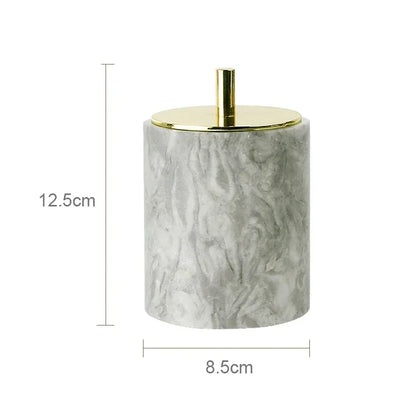 PureStone Marble Bathroom Accessories Set
