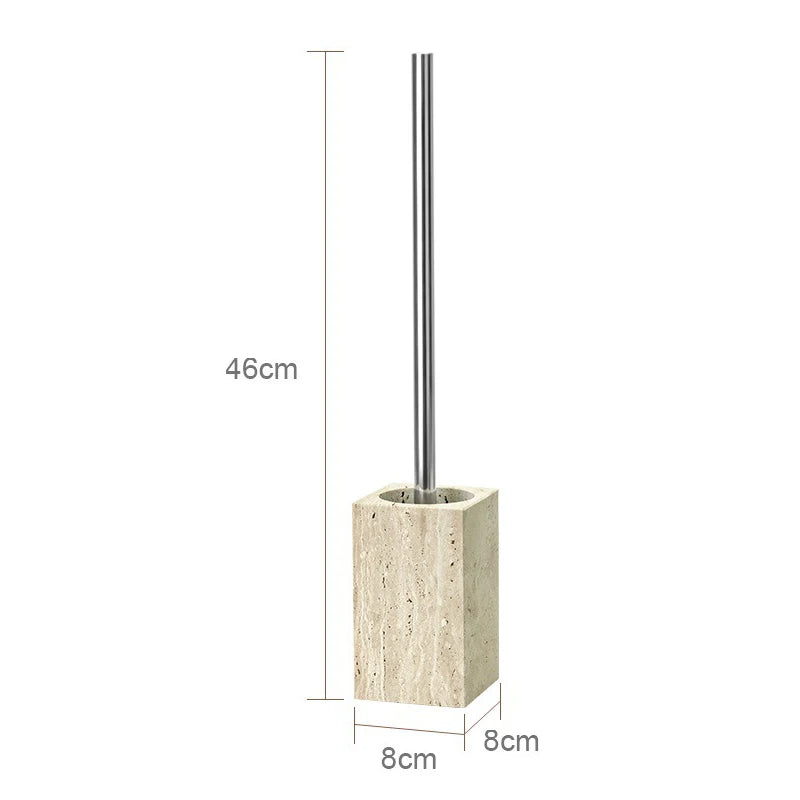 TerraStone Beige Travertine Bathroom Accessories Set