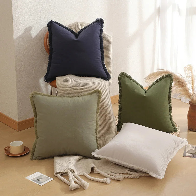 FrayEdge Minimalist  Cushion Cover