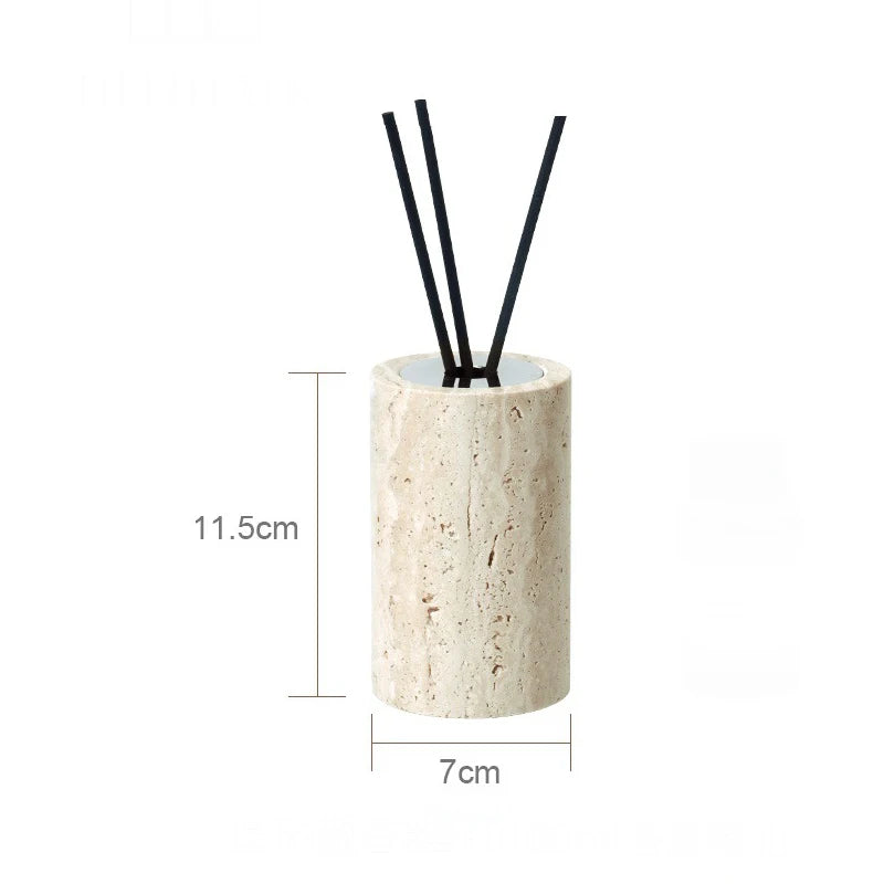 TerraStone Beige Travertine Bathroom Accessories Set