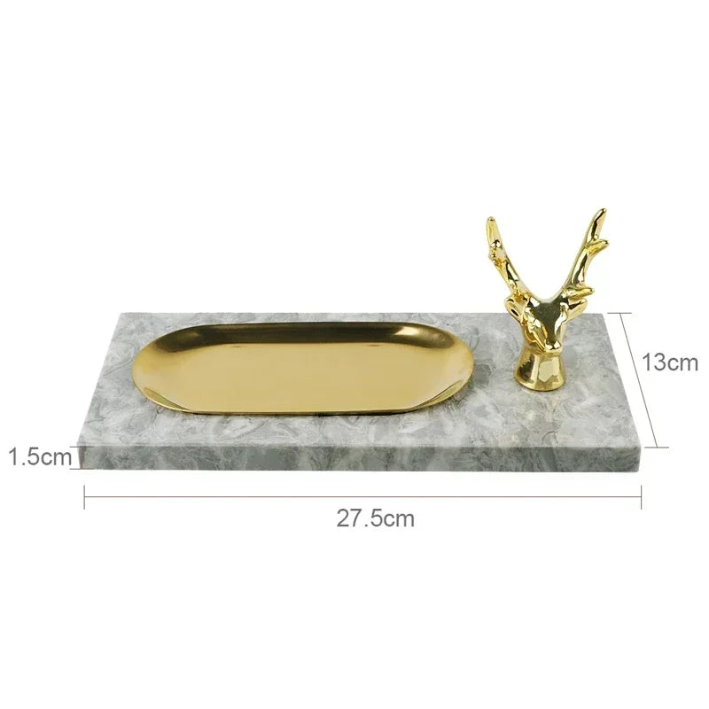 PureStone Marble Bathroom Accessories Set
