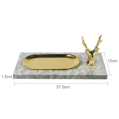 PureStone Marble Bathroom Accessories Set