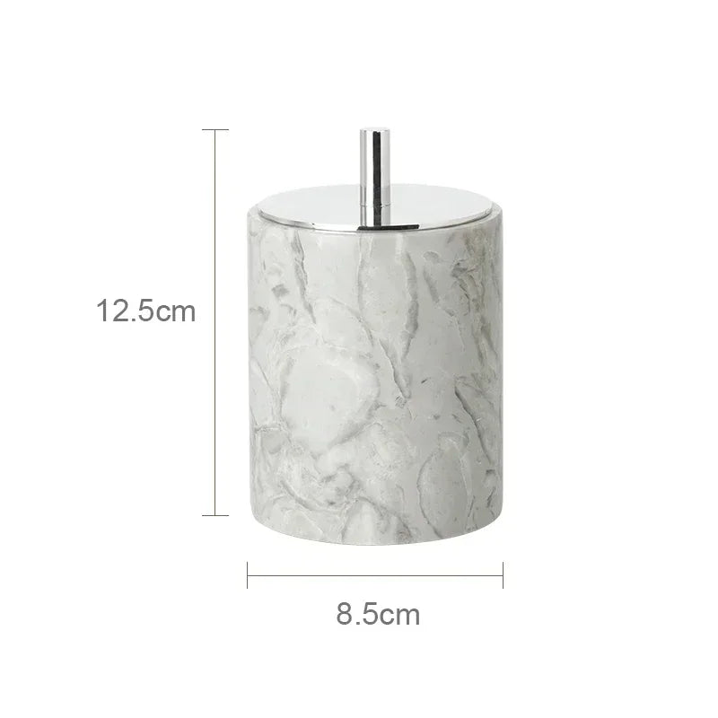 PureStone Marble Bathroom Accessories Set