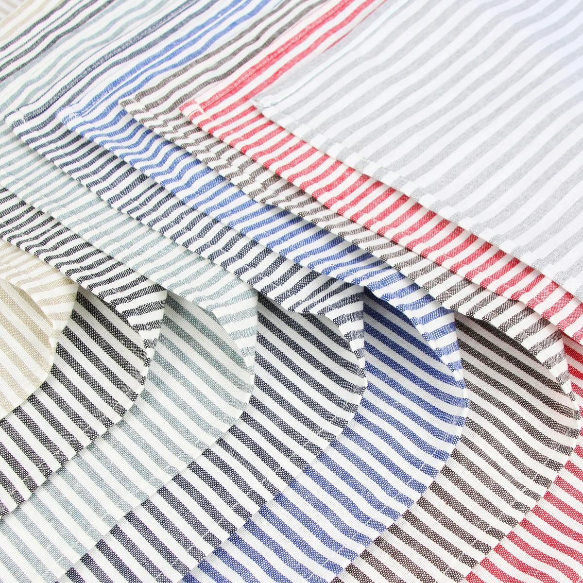 LinoStripe – Linen-Blend Napkin Set (12 pcs | 30 x 40 cm)