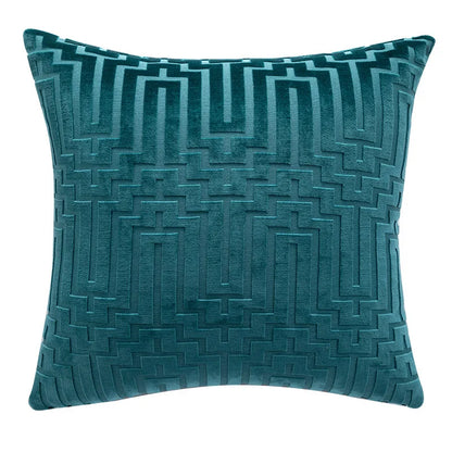 Aurora Velvet Geometric Pillowcase