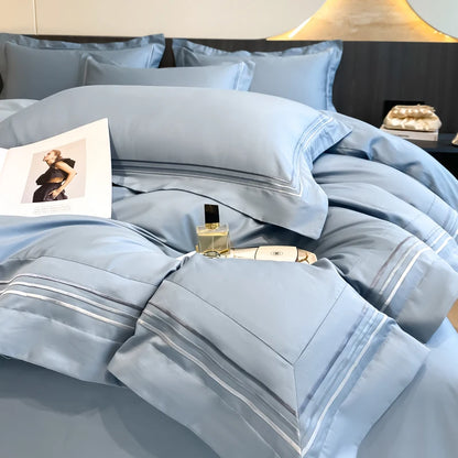 LuxeCotton 400TC Hotel-Style Embroidered Bedding Set