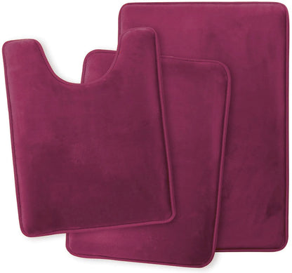VelvetCloud Bath Mat Set