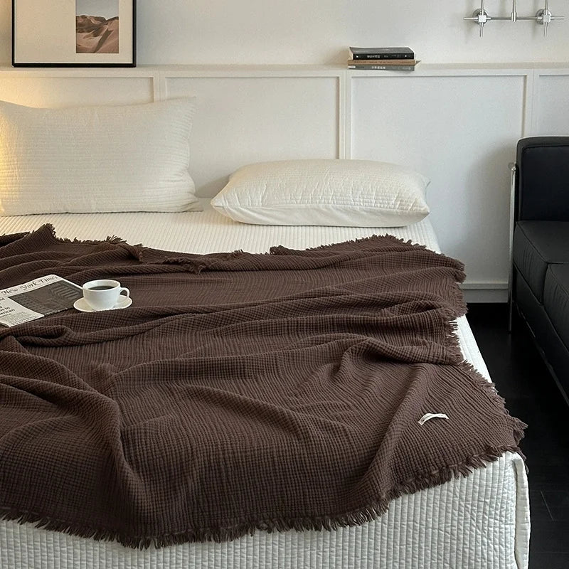 CottonTass™ Natural Cotton Throw Blanket