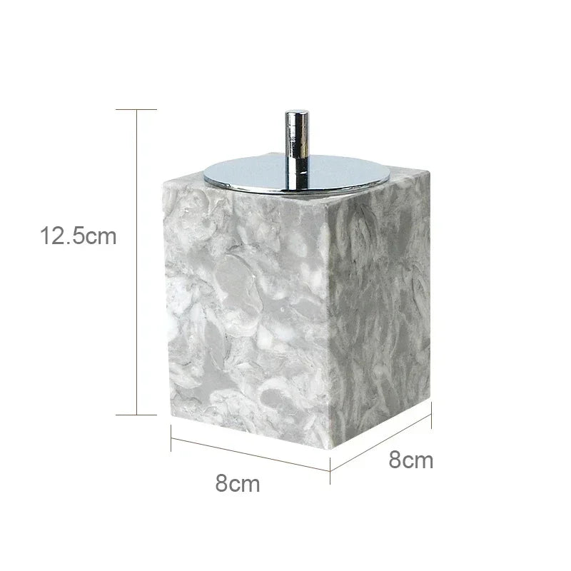 PureStone Marble Bathroom Accessories Set