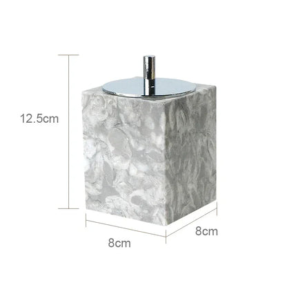 PureStone Marble Bathroom Accessories Set