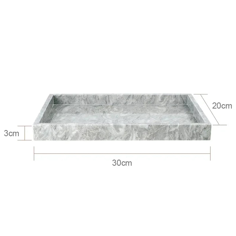 PureStone Marble Bathroom Accessories Set