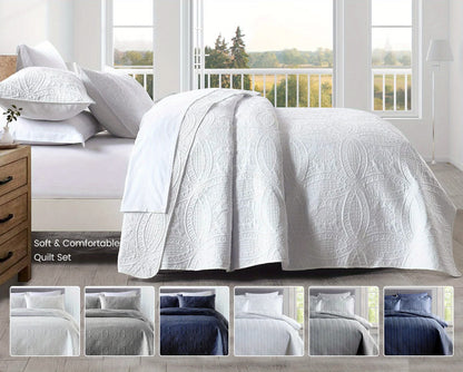 CloudEase™ Lightweight Soft Quilt Bedspread Coverlet Set