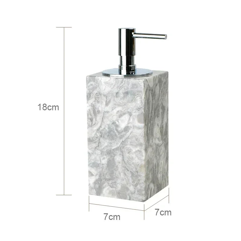 PureStone Marble Bathroom Accessories Set