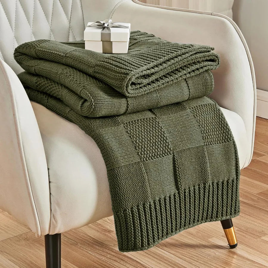 CheckLoom Luxe Knit Throw
