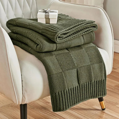 CheckLoom Luxe Knit Throw