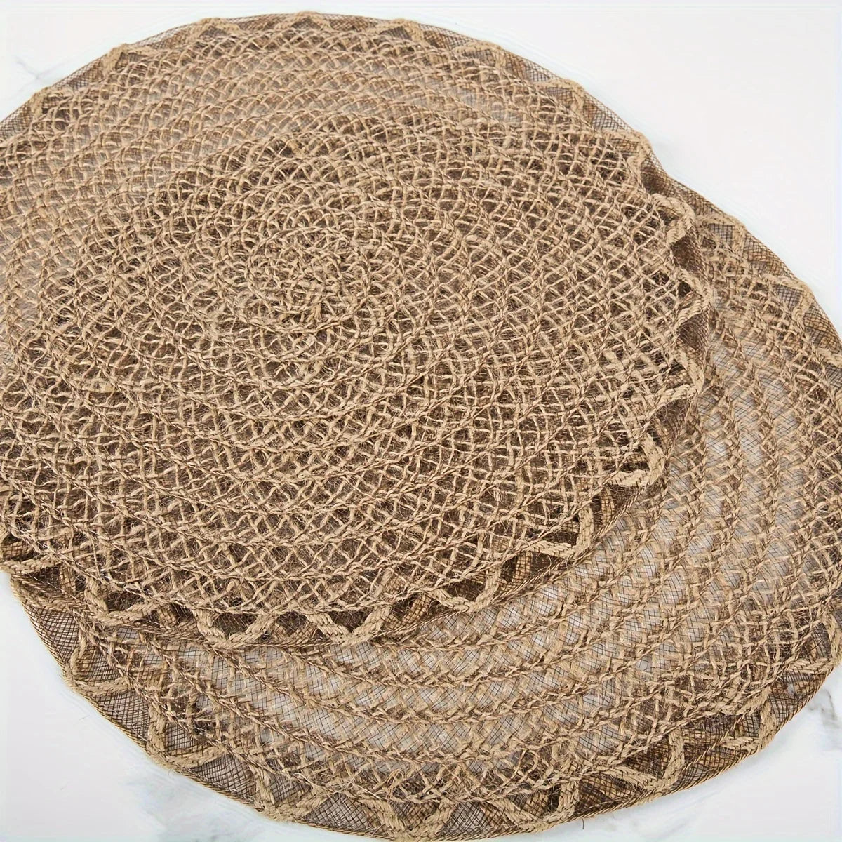SoftSet Natural Woven Round Placemat [Set of 4]