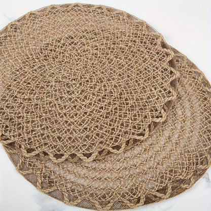 SoftSet Natural Woven Round Placemat [Set of 4]