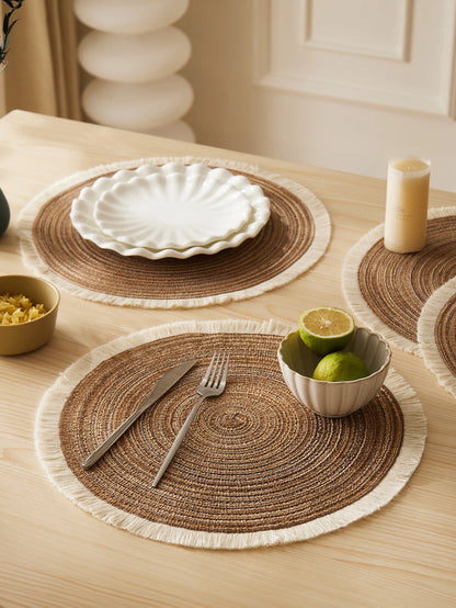 FRINGE™ Eco-Friendly Round Placemats