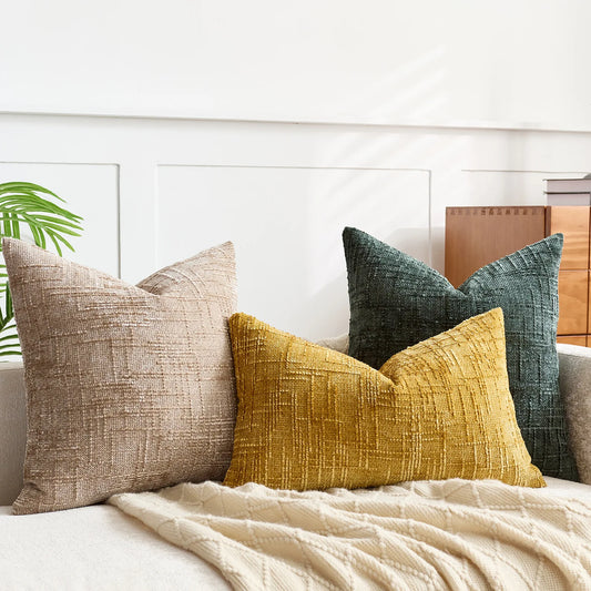 Chenille Bamboo Texture Cushion Cove