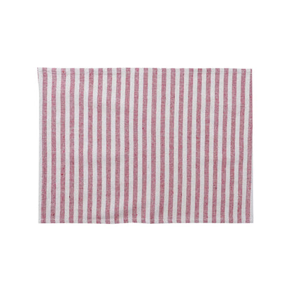 StripeNest – Square Cotton Non-Slip Table Placemats (Set of